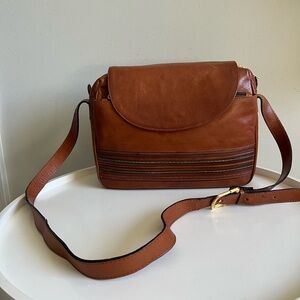 L’ANTONELLA Bown Leather Shoulder Bag Vintage